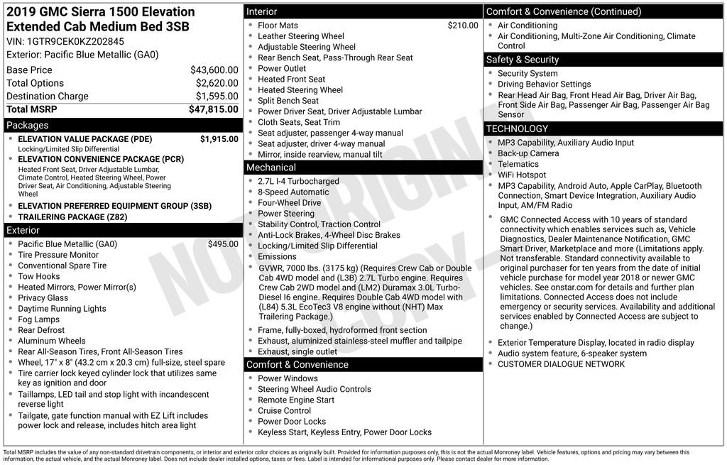 Used 2019 GMC Sierra 1500 Elevation w/ Elevation Value Package image 6