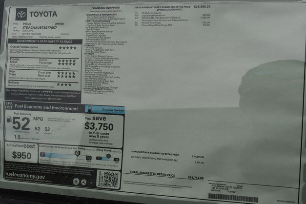 New 2026 Toyota Prius Limited image 15