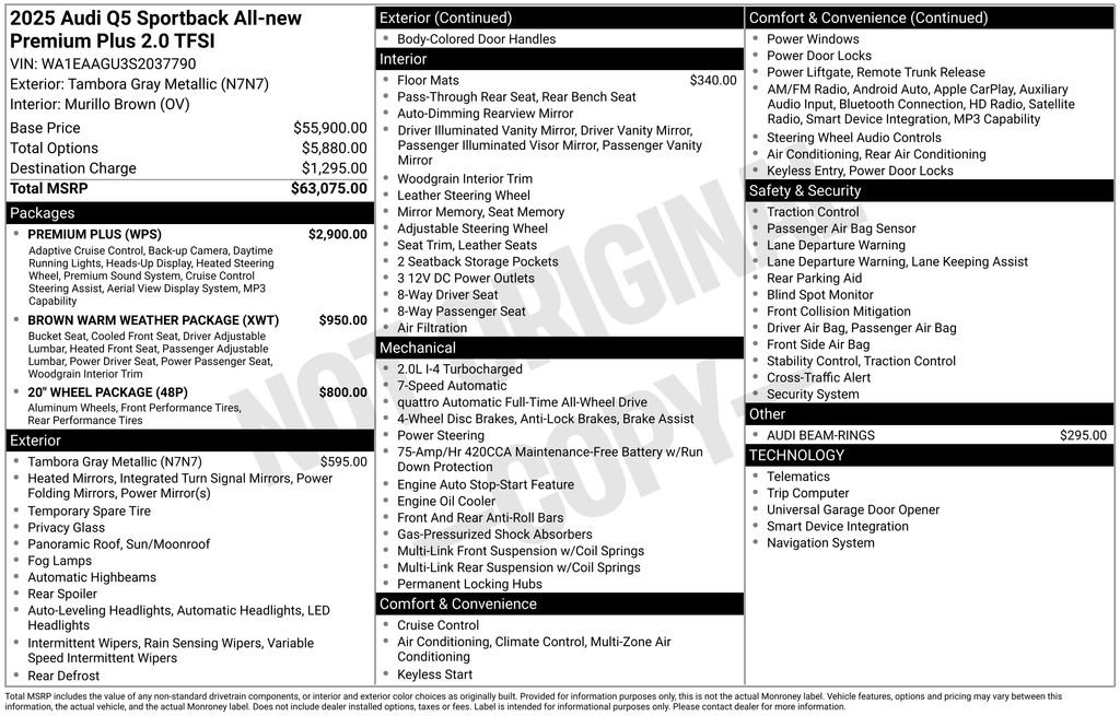 Used 2025 Audi Q5 Premium Plus w/ Premium Plus image 3