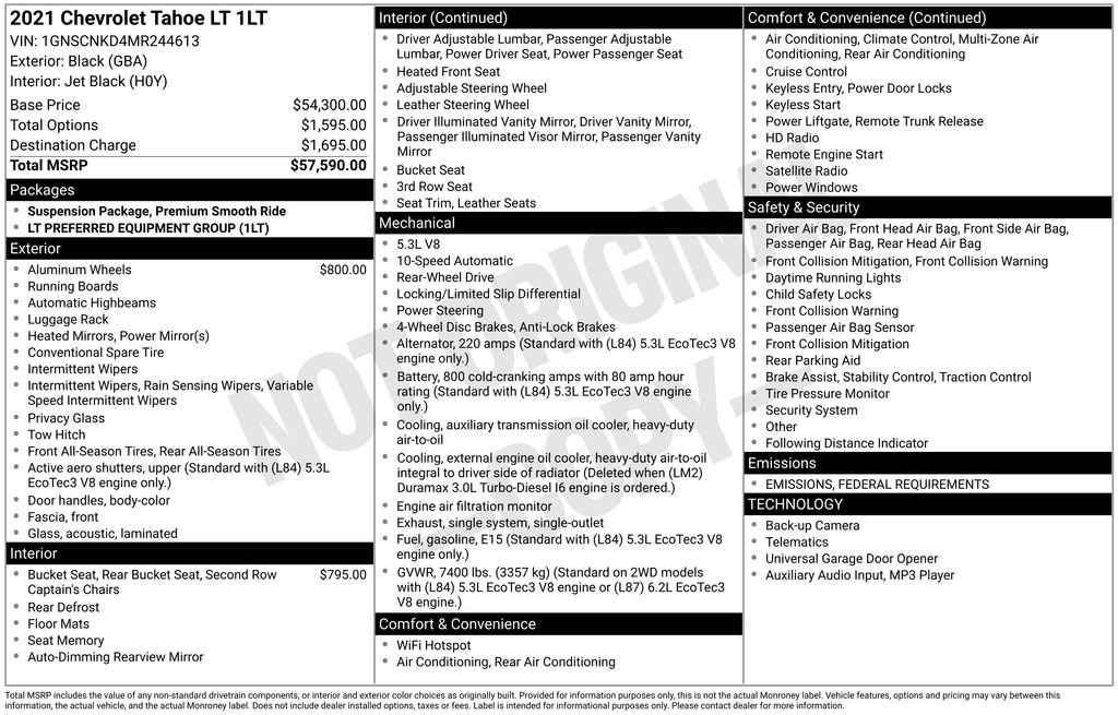 Used 2021 Chevrolet Tahoe LT image 6