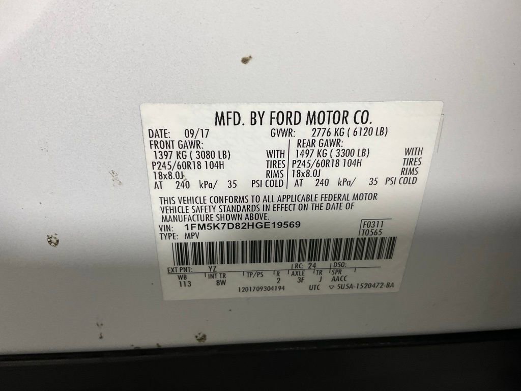 Certified 2017 Ford Explorer XLT FWD image 22