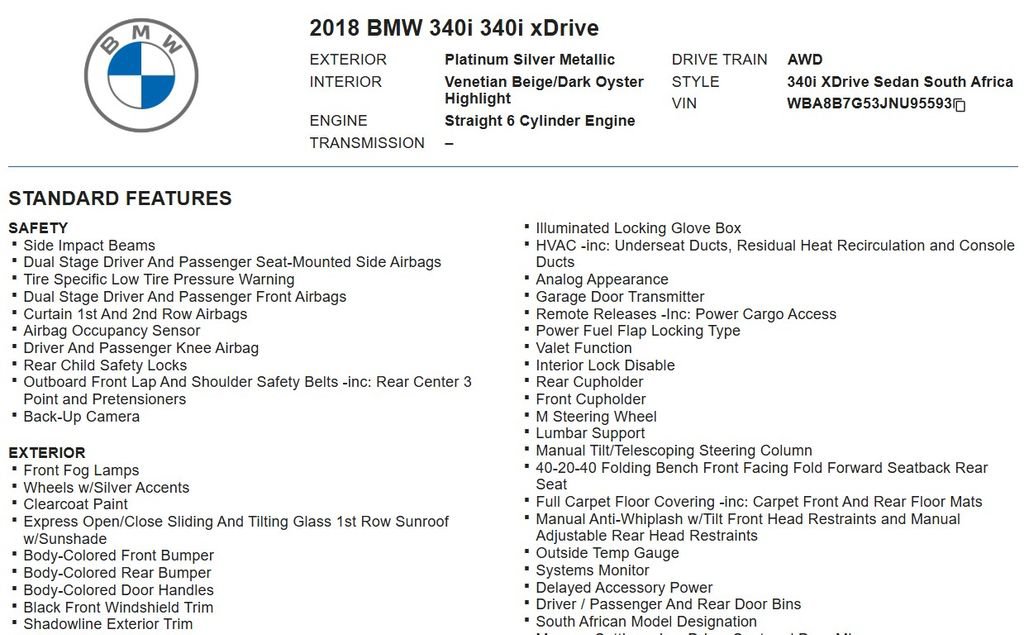Used 2018 BMW 340i xDrive Sedan AWD/4WD image 17