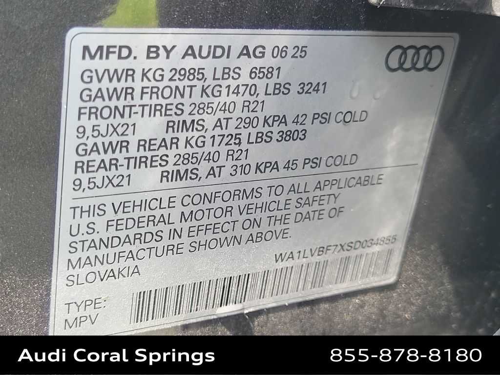 Certified 2025 Audi Q7 3.0T Premium Plus w/ Premium Plus Package AWD/4WD image 29