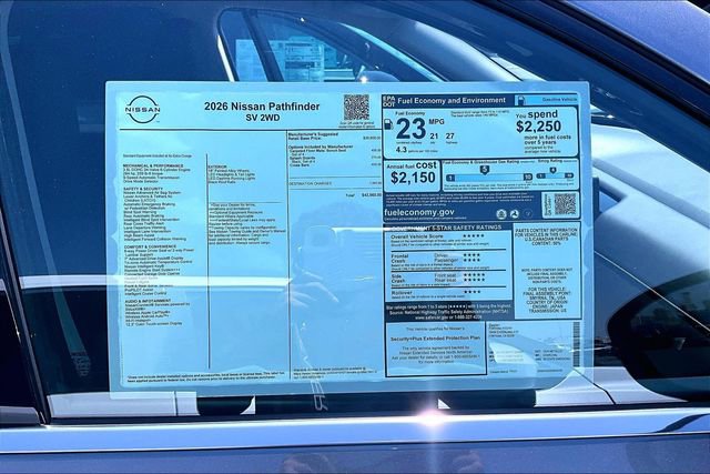 New 2026 Nissan Pathfinder SV FWD image 12
