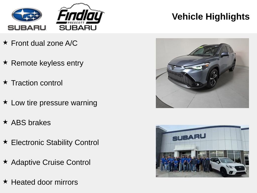 Used 2024 Toyota Corolla Cross AWD Hybrid w/ Convenience Package image 2