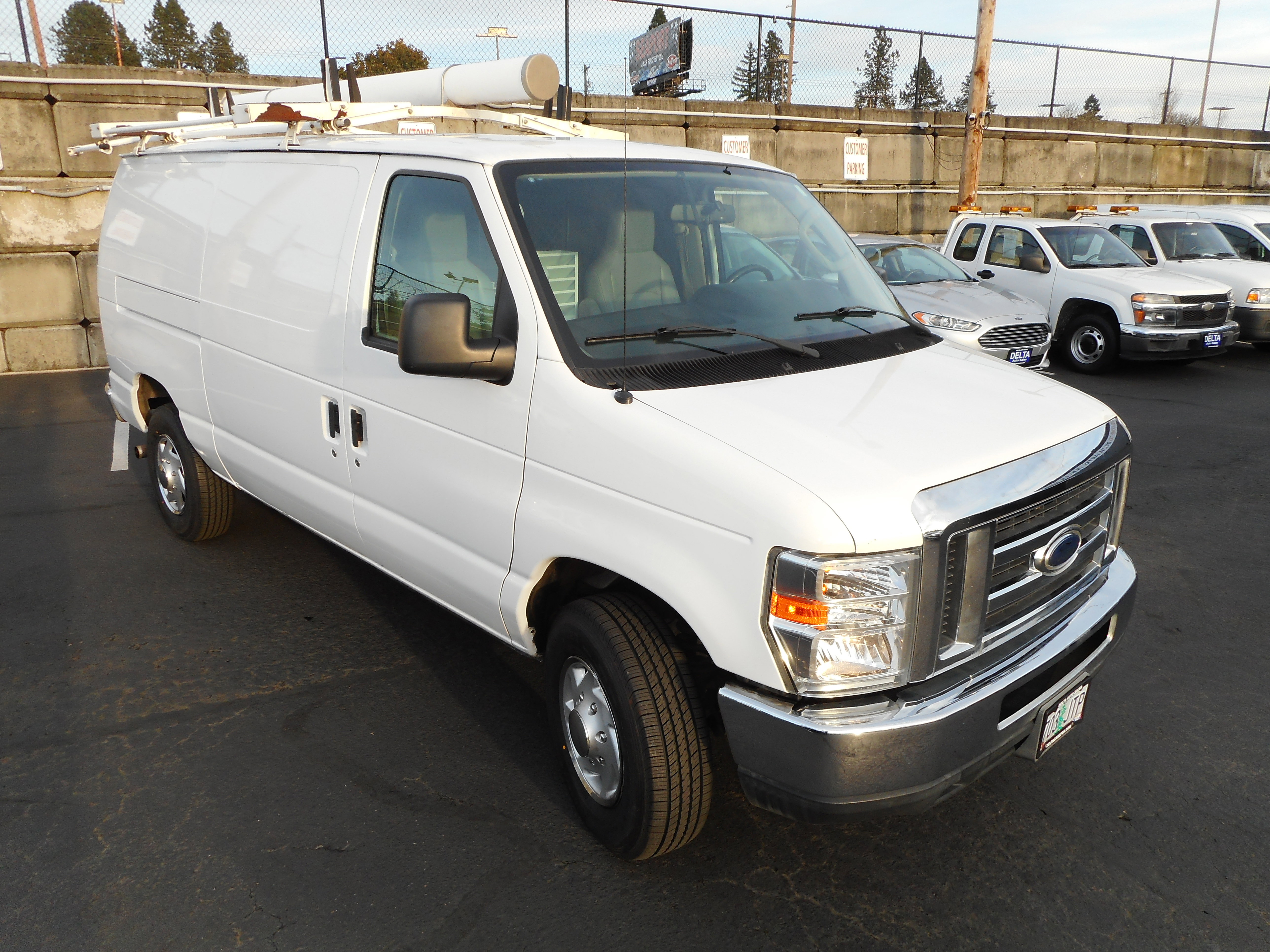 Used 2013 Ford E-350 and Econoline 350 Super Duty w/ Commercial Cargo Van Pkg image 3