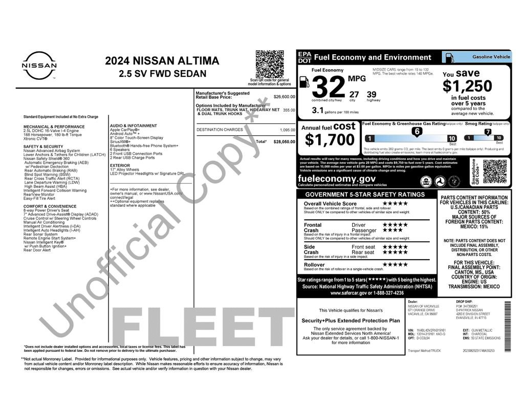 Used 2024 Nissan Altima 2.5 SV FWD image 23