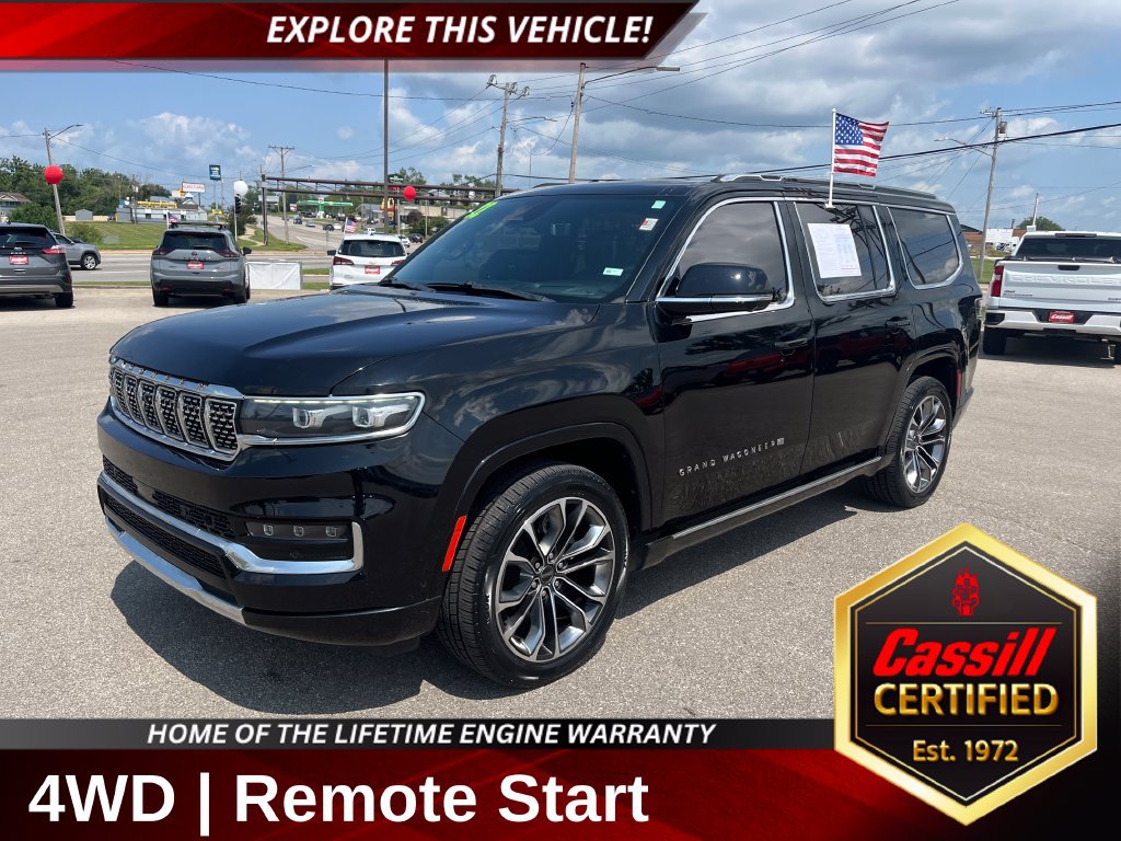 Used 2022 Jeep Grand Wagoneer Series III w/ Rear Seat Video Group 1 AWD/4WD 360° Tour
