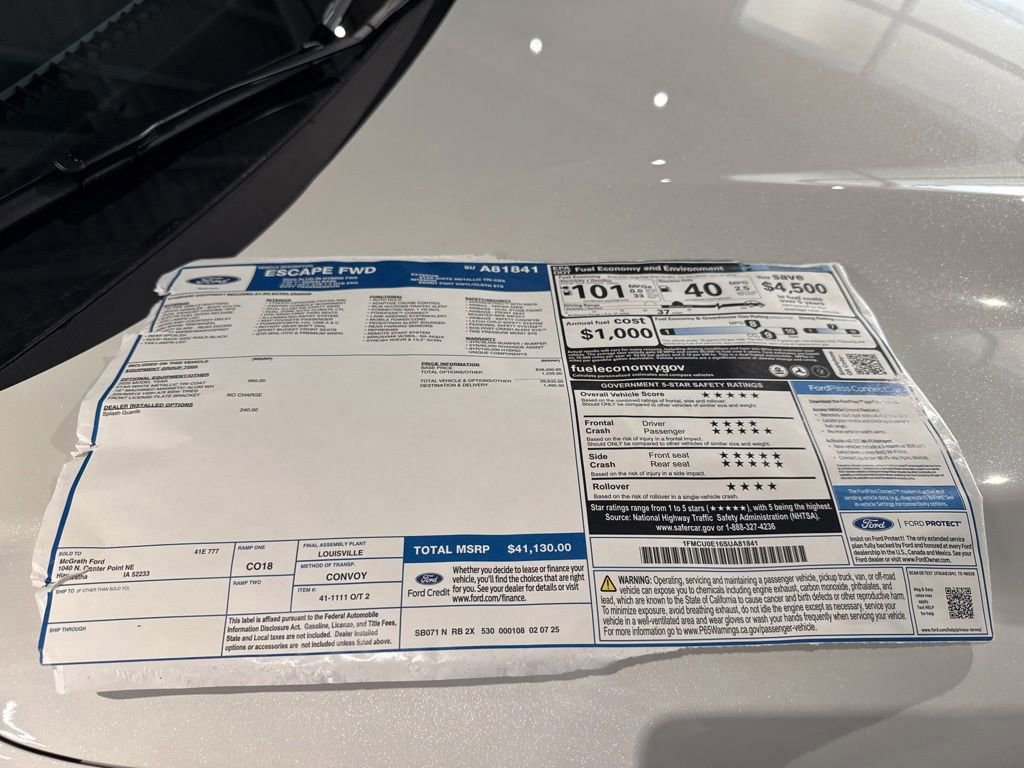 New 2025 Ford Escape SE image 29