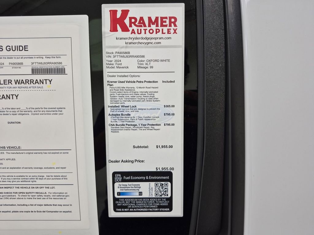 Used 2024 Ford Maverick XLT w/ Equipment Group 300A Standard image 35