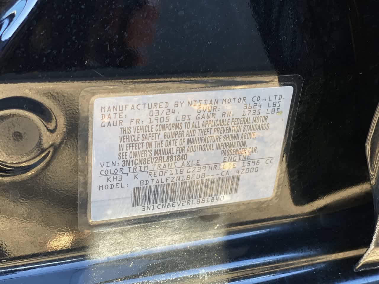 Used 2024 Nissan Versa SV FWD image 27
