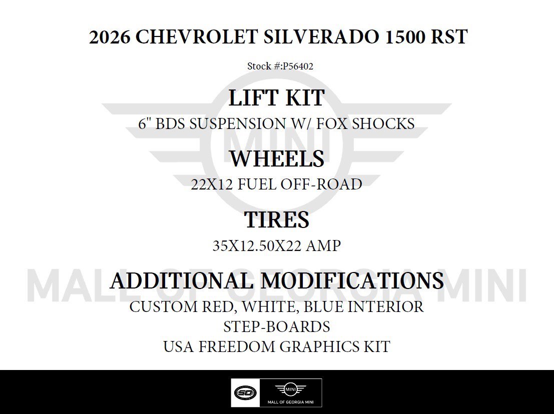 Used 2026 Chevrolet Silverado 1500 RST w/ Dark Appearance Package AWD/4WD image 3