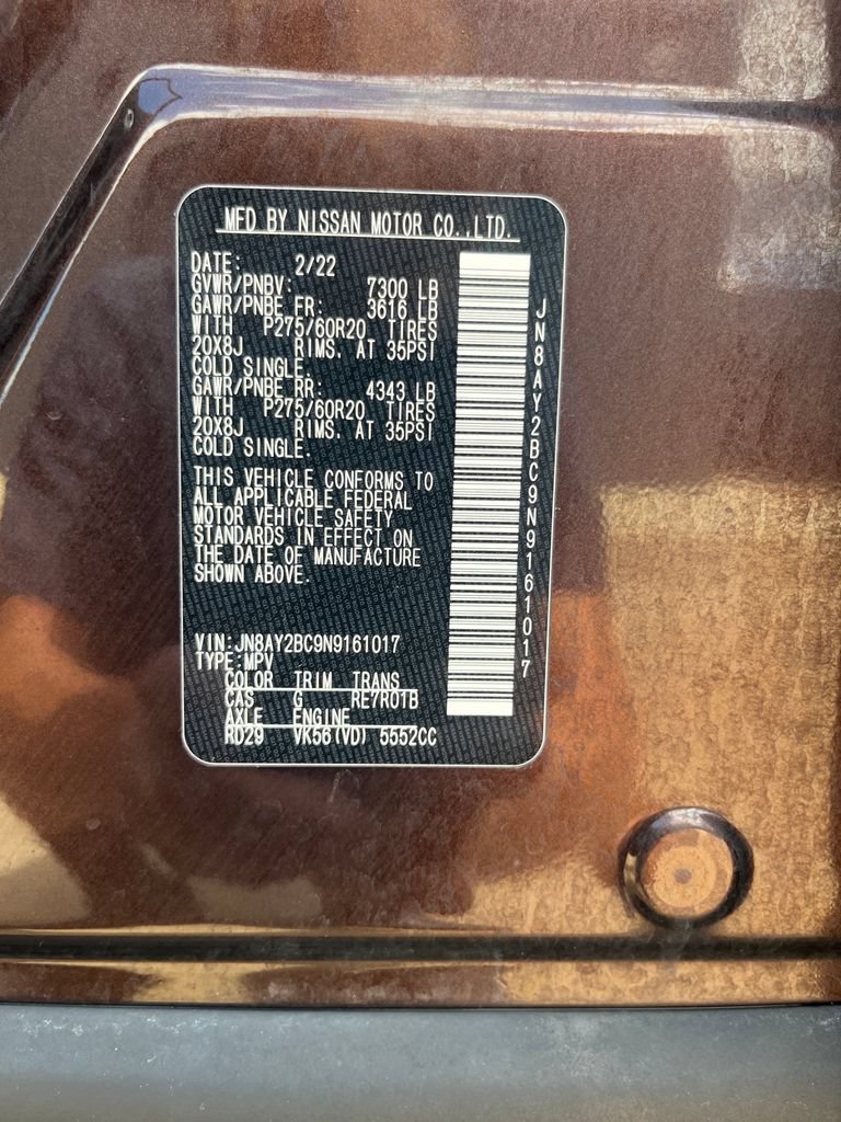 Used 2022 Nissan Armada SL RWD image 36