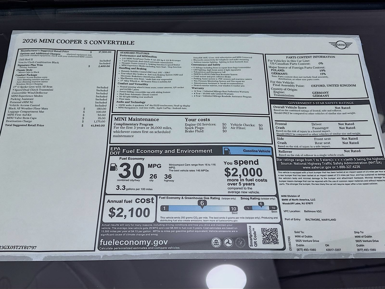 New 2026 MINI Cooper S FWD image 41