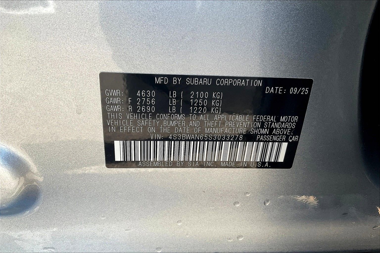 New 2025 Subaru Legacy Limited image 12