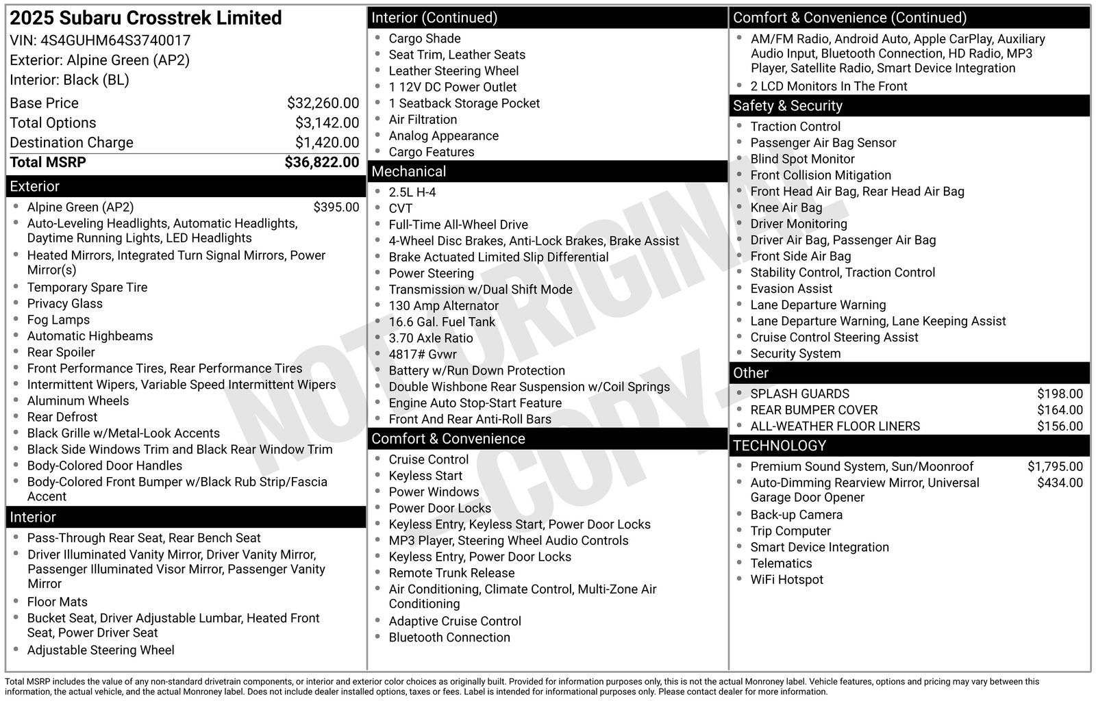 Certified 2025 Subaru Crosstrek 2.5i Limited image 33