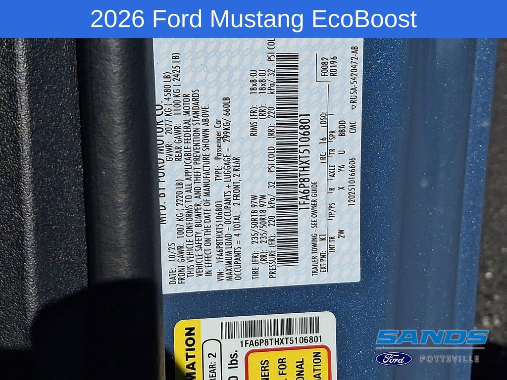 New 2026 Ford Mustang EcoBoost image 18