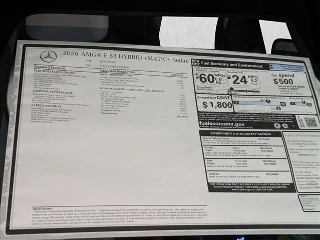 New 2026 Mercedes-Benz E 53 AMG e 4MATIC Sedan image 19