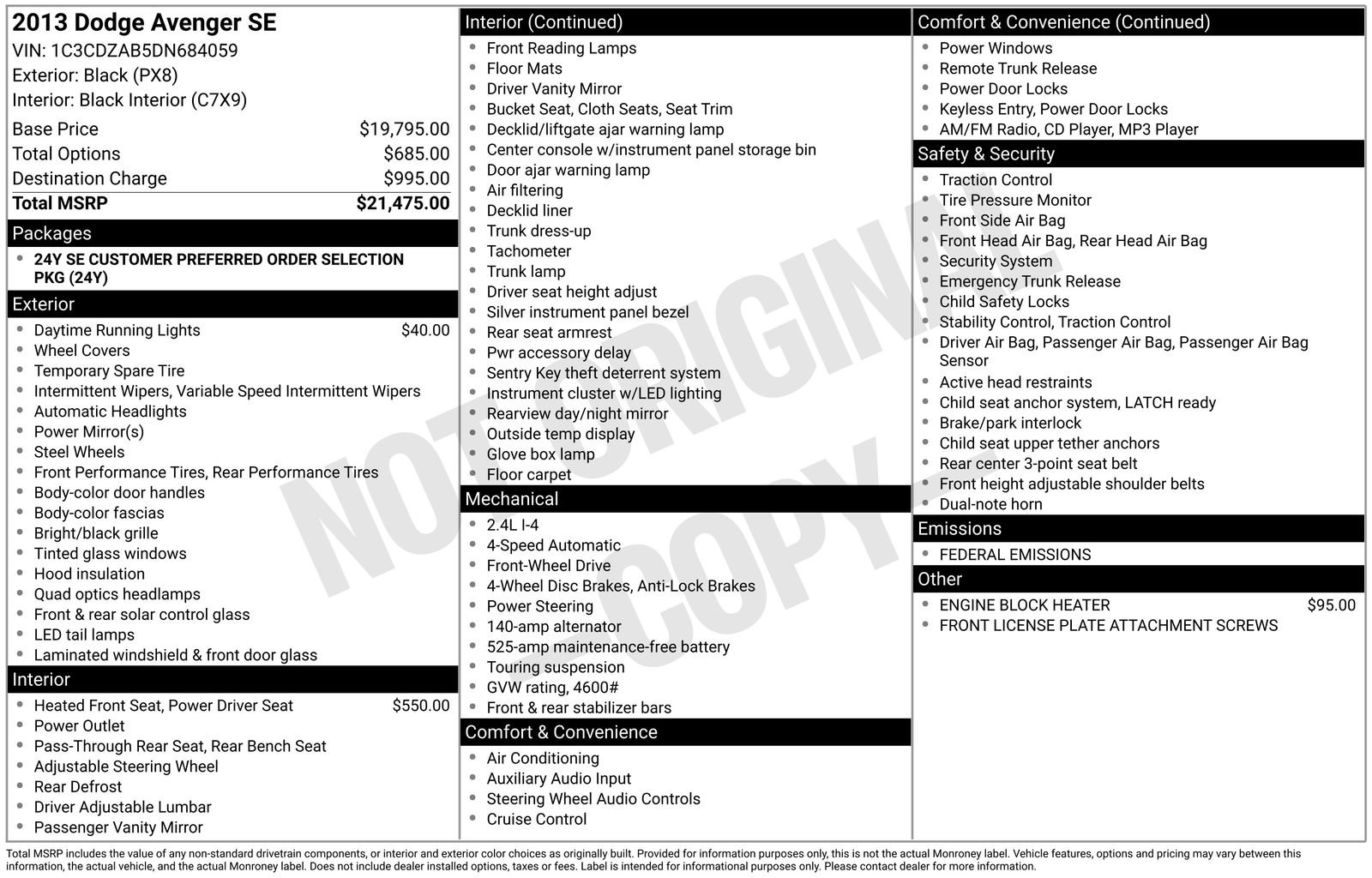 Used 2013 Dodge Avenger SE image 35