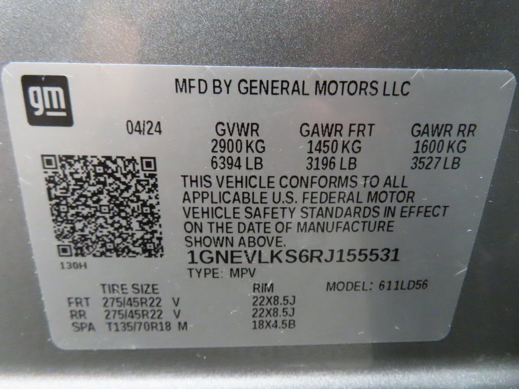 Used 2024 Chevrolet Traverse RS w/ LPO, Floor Liner Package image 73