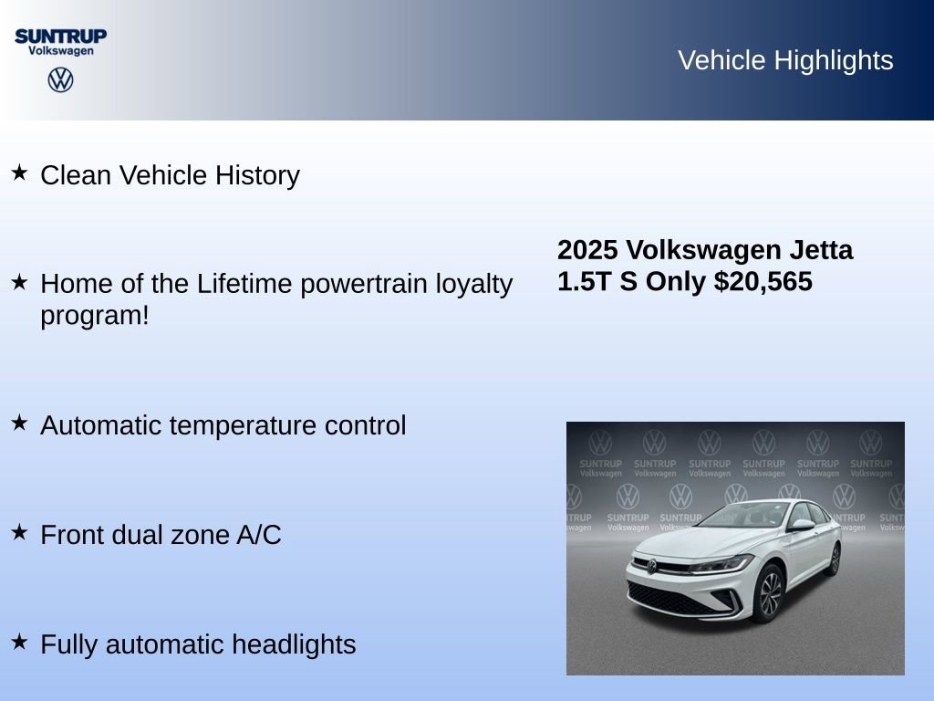 Used 2025 Volkswagen Jetta S image 8