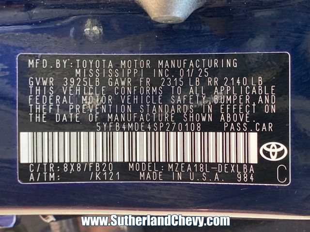 Used 2025 Toyota Corolla LE FWD image 35