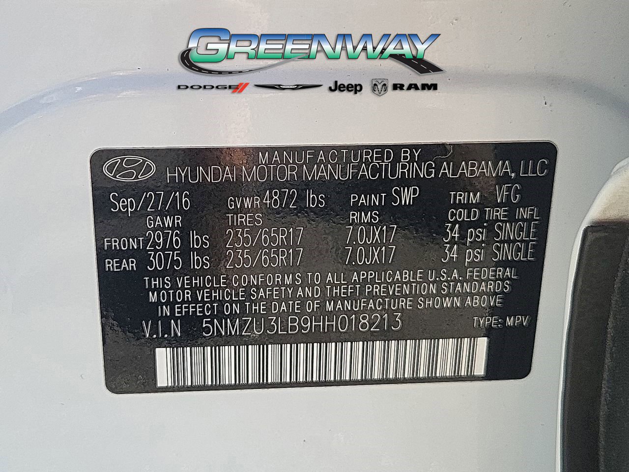 Used 2017 Hyundai Santa Fe Sport image 30