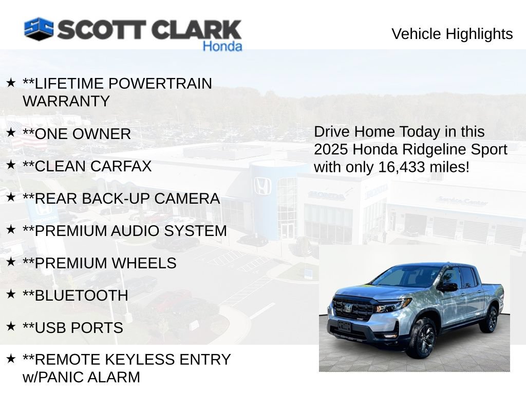 Used 2025 Honda Ridgeline Sport image 11