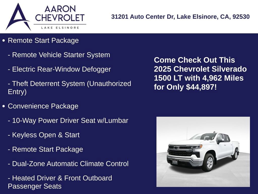 Used 2025 Chevrolet Silverado 1500 LT w/ LPO, Dark Essentials Package RWD image 20