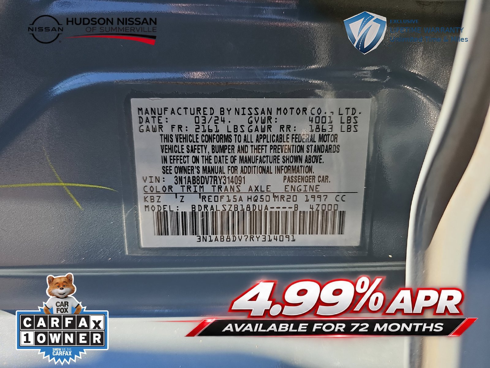 Used 2024 Nissan Sentra SR w/ SR Premium Package FWD image 34