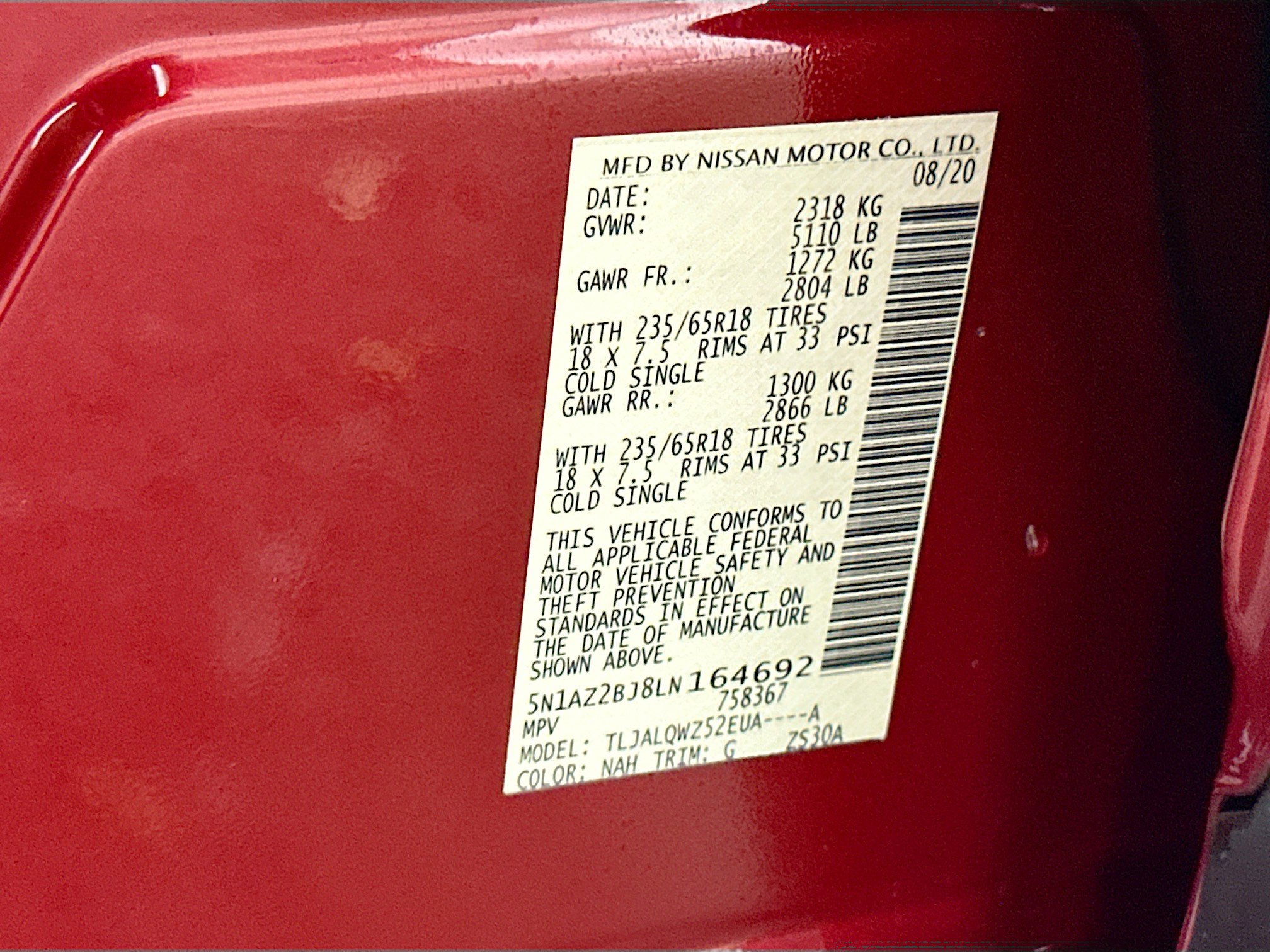 Used 2020 Nissan Murano SV image 32