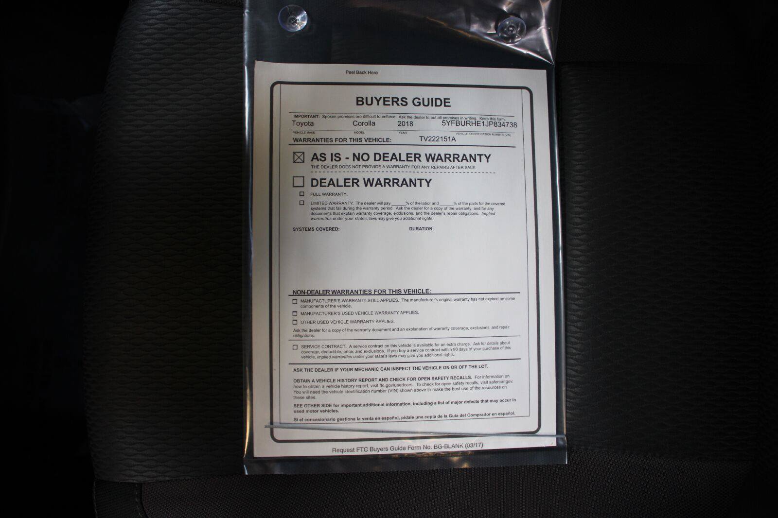 Used 2018 Toyota Corolla LE FWD image 47
