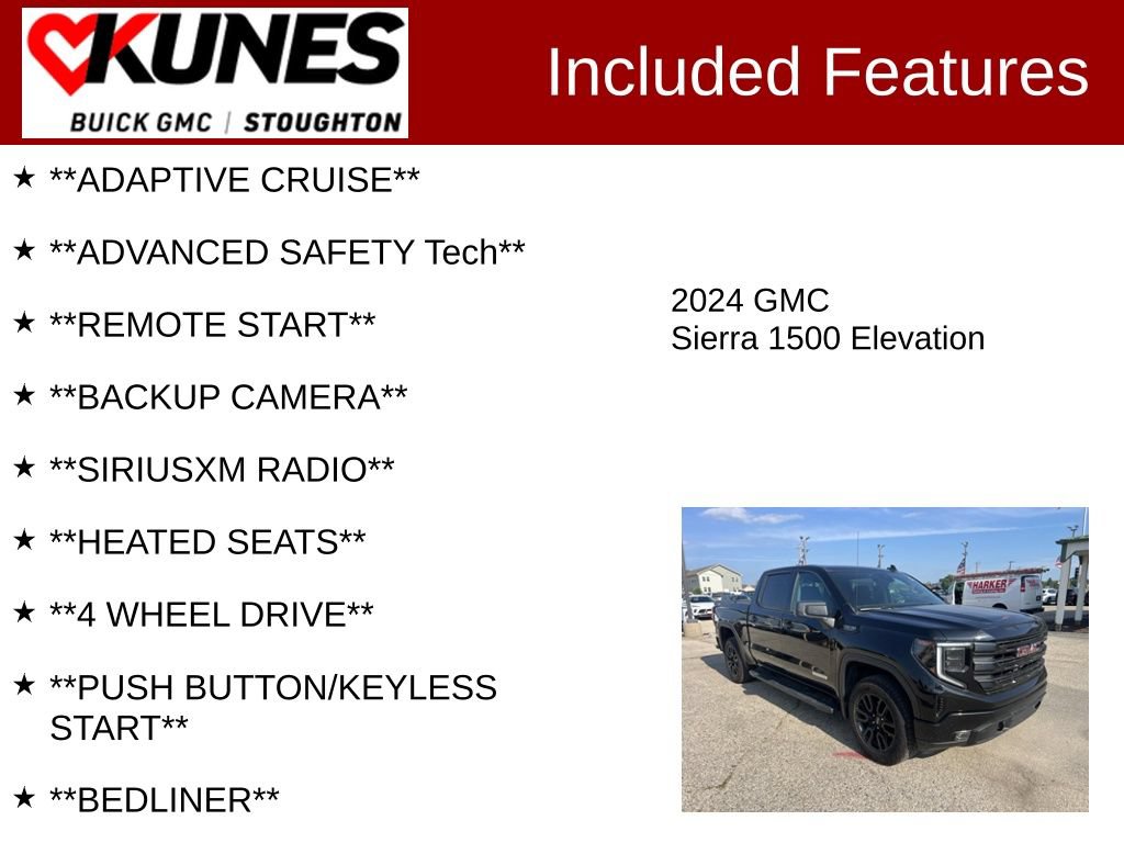 Used 2024 GMC Sierra 1500 Elevation w/ Preferred Package AWD/4WD image 2