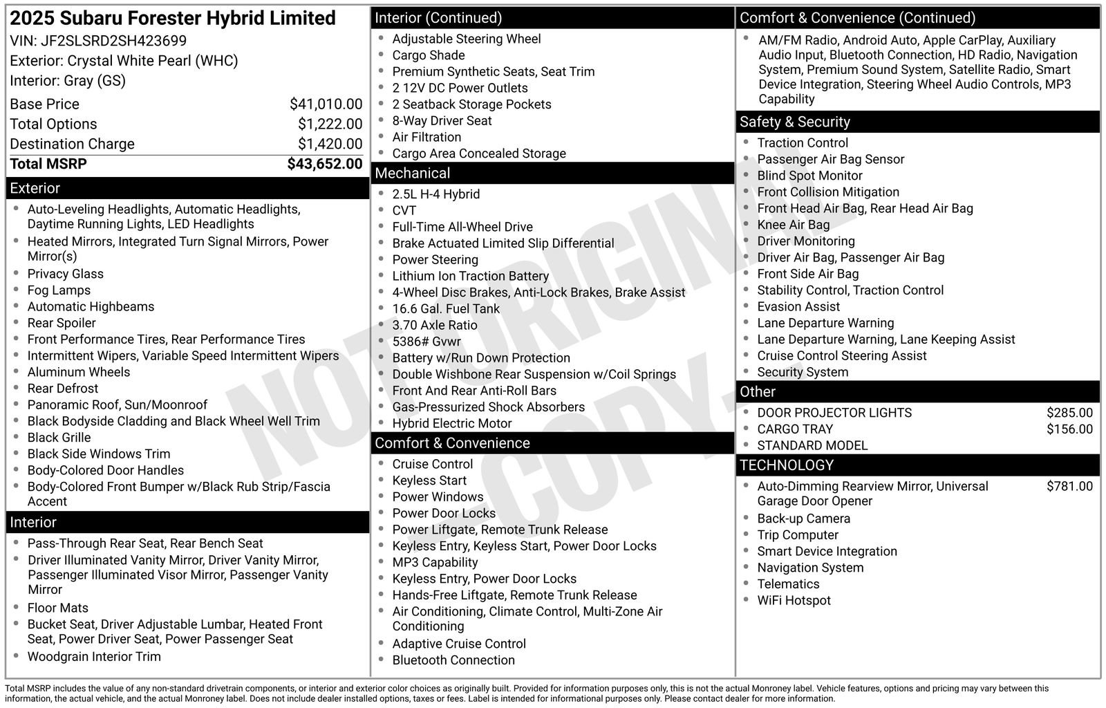 New 2025 Subaru Forester Limited image 4