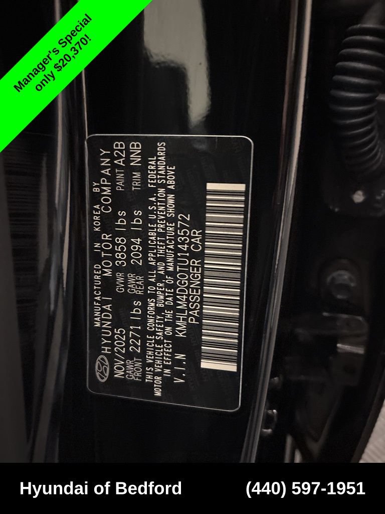 Certified 2026 Hyundai Elantra Sport w/ Cargo Package FWD image 20