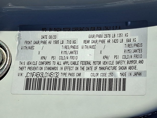 Used 2020 FIAT 124 Spider Abarth w/ Convenience Group image 26