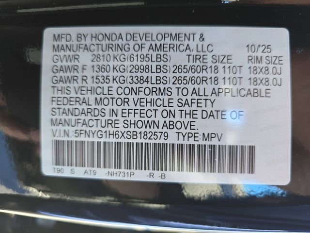 New 2025 Honda Pilot TrailSport image 37