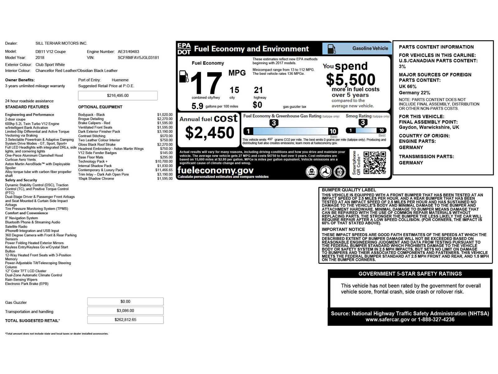 Used 2018 Aston Martin DB11 V12 image 30