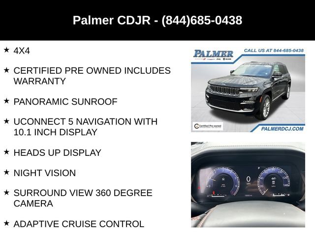 Certified 2024 Jeep Grand Cherokee Summit w/ Adv Protech Group IV image 6