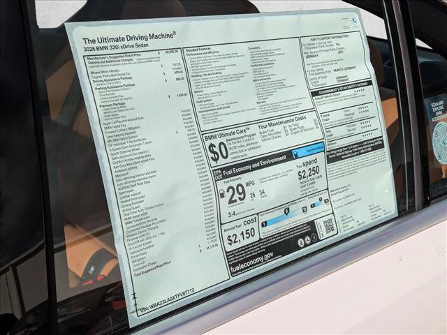 Used 2026 BMW 330i xDrive Sedan w/ Premium Package AWD/4WD image 19