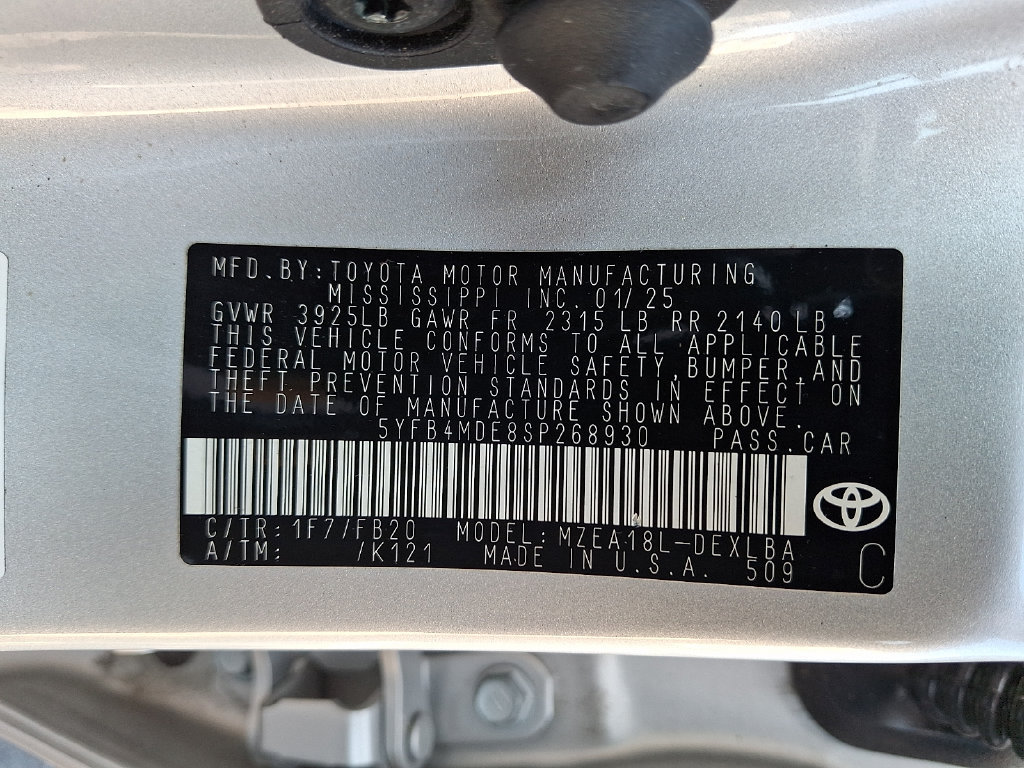 Certified 2025 Toyota Corolla LE FWD image 26