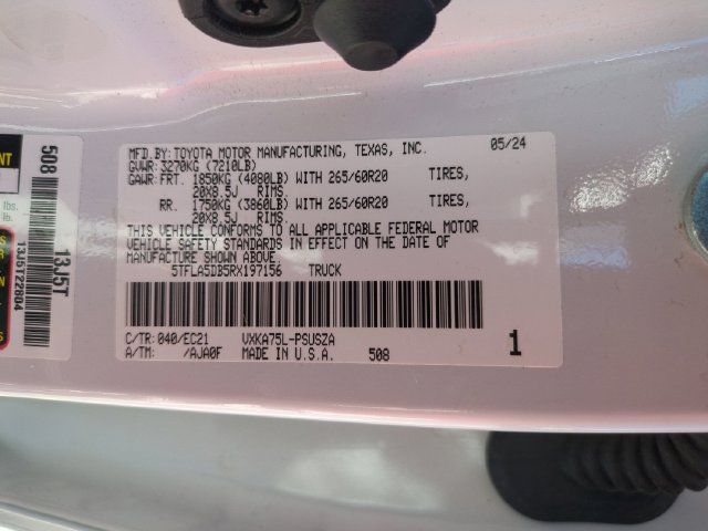 Used 2024 Toyota Tundra SR5 w/ SR5 Premium Package AWD/4WD image 33