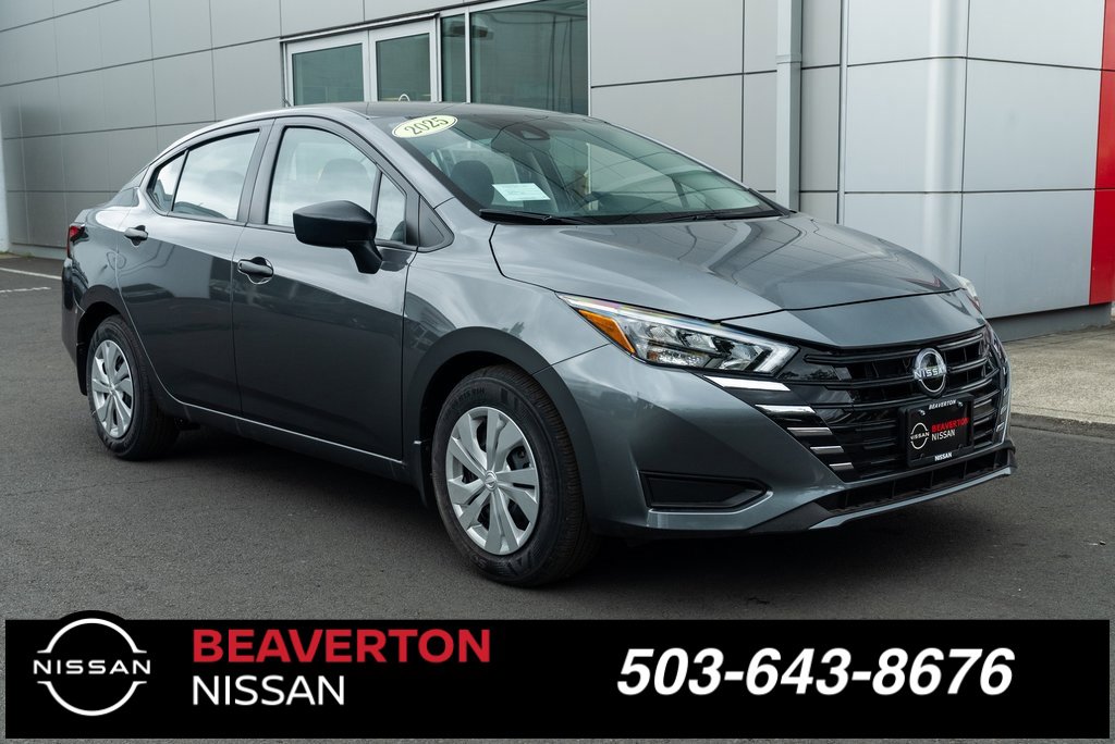 New 2025 Nissan Versa S w/ Trunk Package