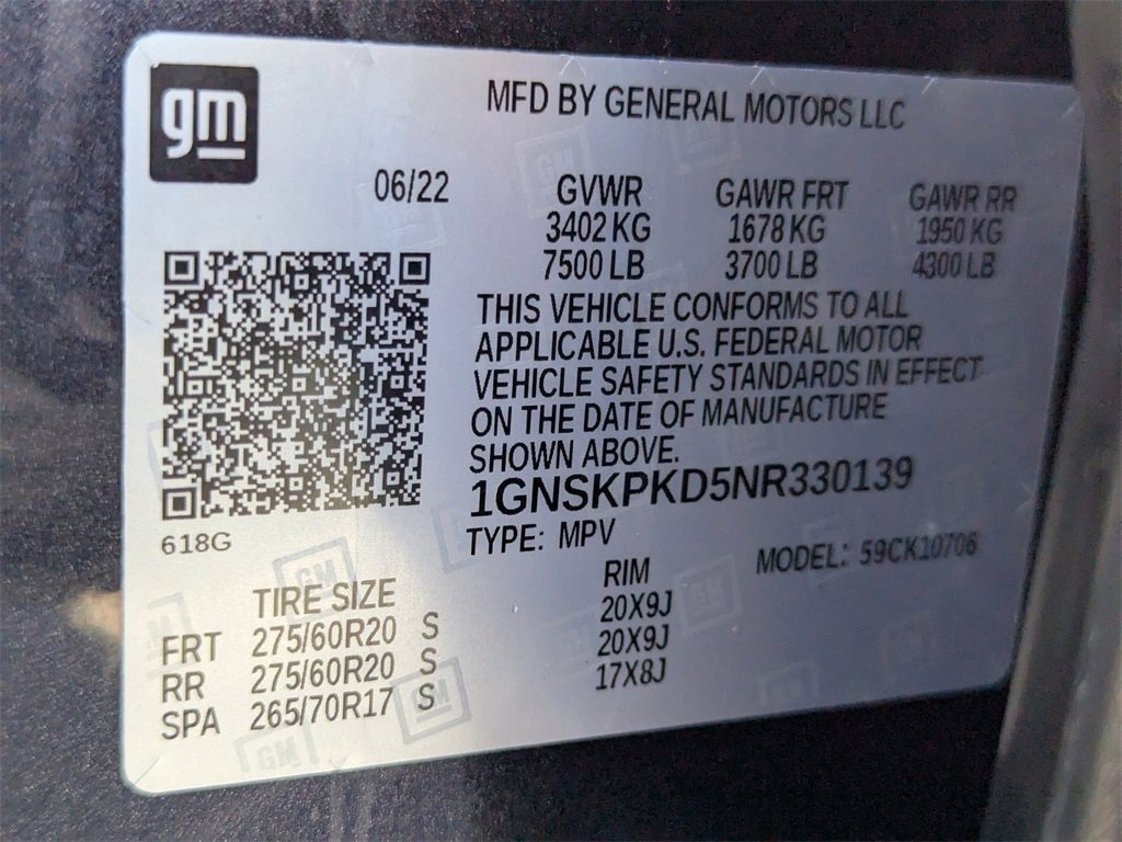 Certified 2022 Chevrolet Tahoe Z71 w/ Luxury Package image 56