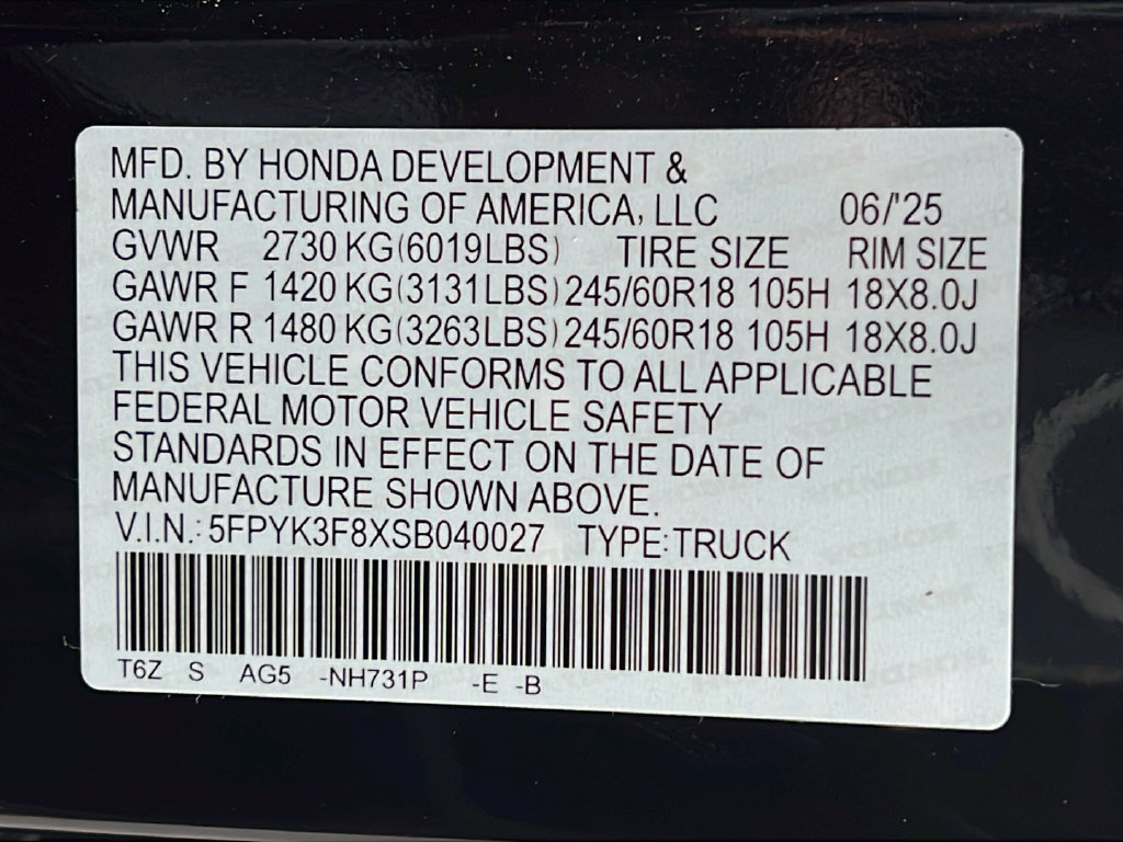 Used 2025 Honda Ridgeline Black Edition image 24