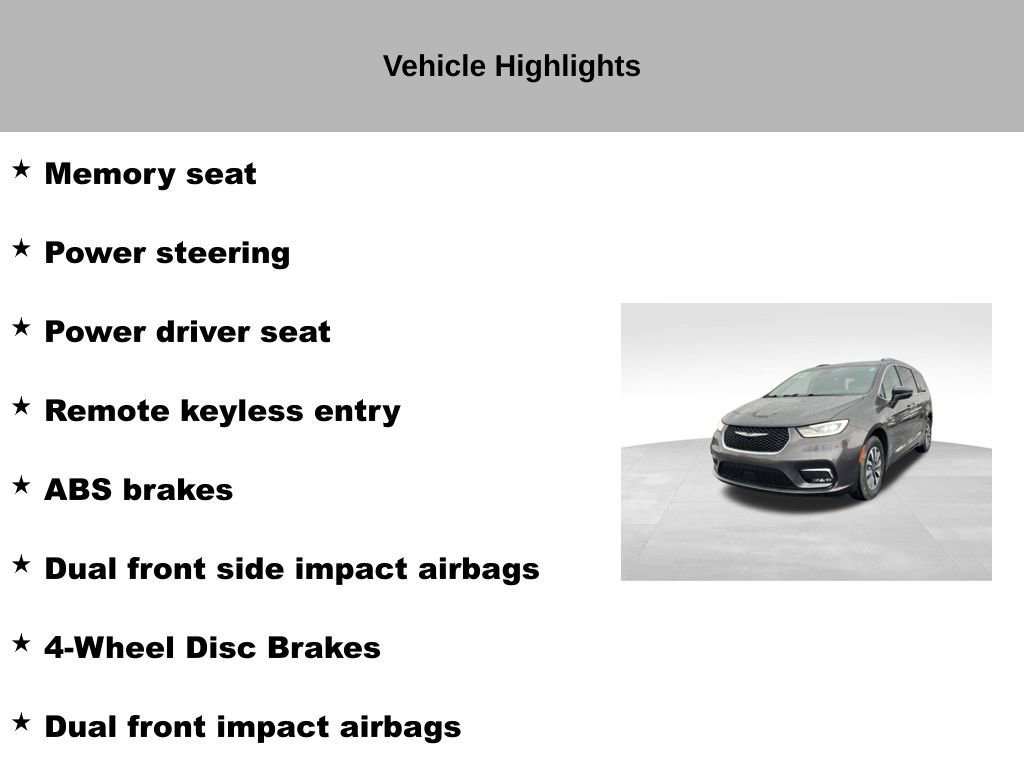 Used 2021 Chrysler Pacifica Touring-L w/ Uconnect Theater Family Group image 36