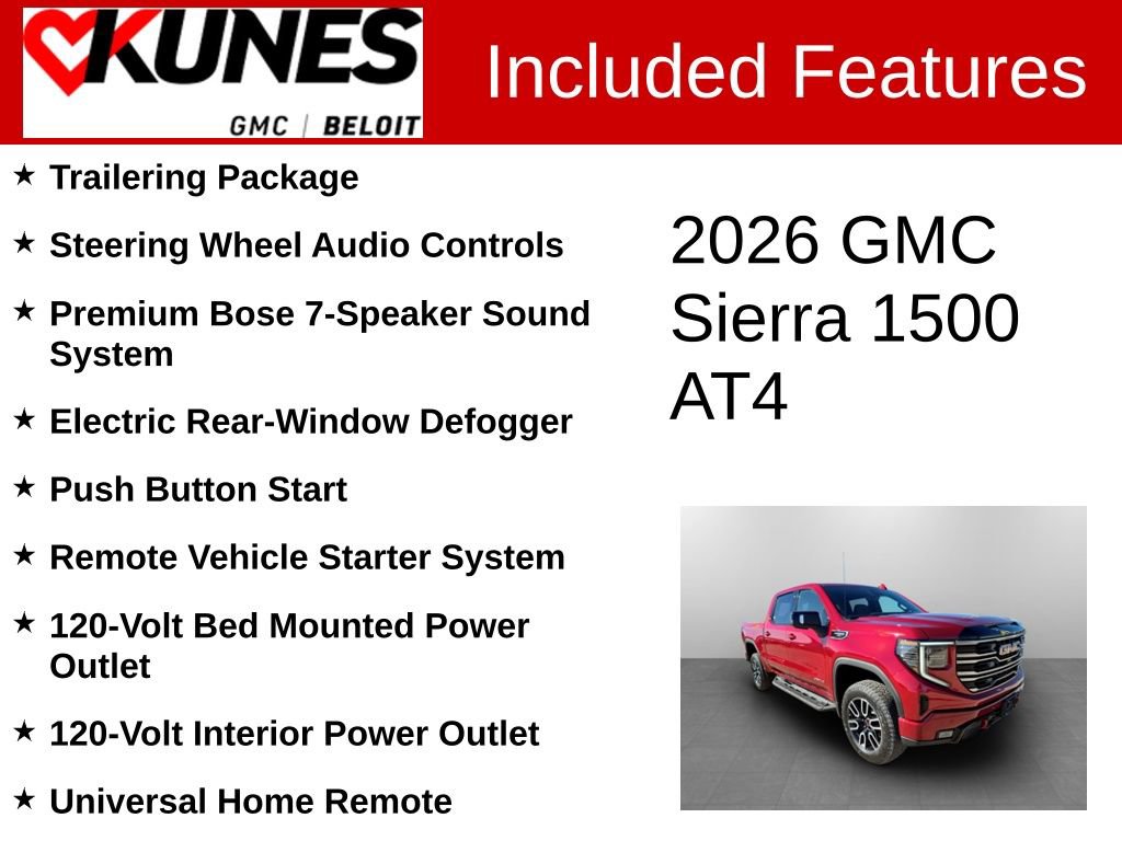 New 2026 GMC Sierra 1500 AT4 w/ AT4 Premium Package image 3