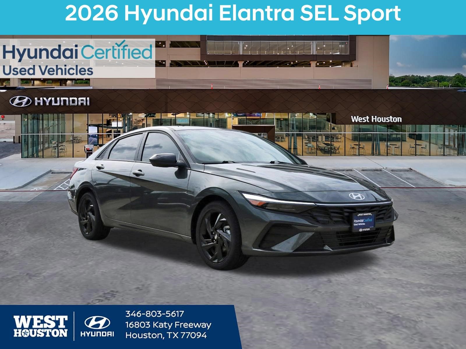 Certified 2026 Hyundai Elantra Sport w/ Cargo Package