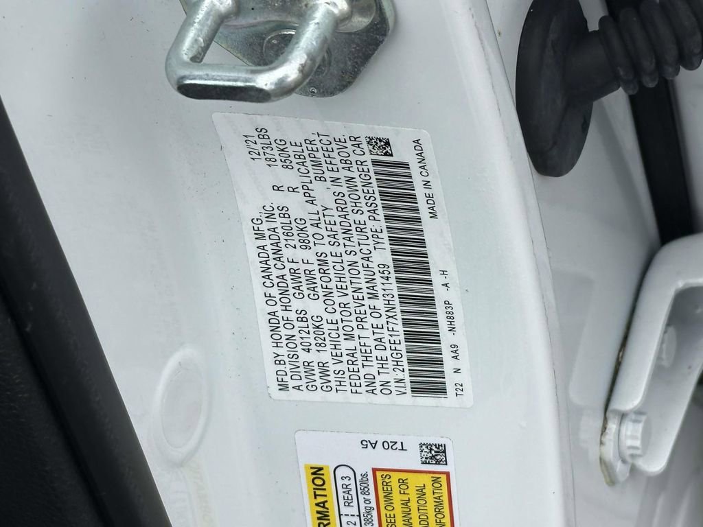 Certified 2022 Honda Civic EX image 16