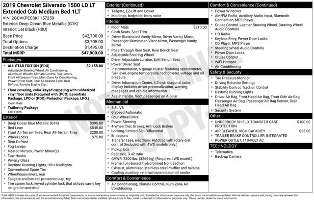 Certified 2019 Chevrolet Silverado 1500 LT w/ All Star Edition AWD/4WD image 7